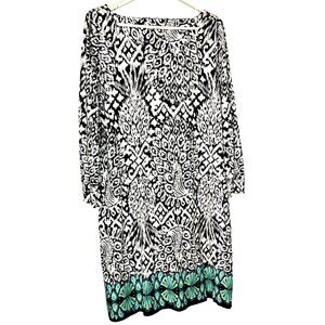Lilly Pulitzer Women's 100% Pima Cotton Dress With Bold Print Size L